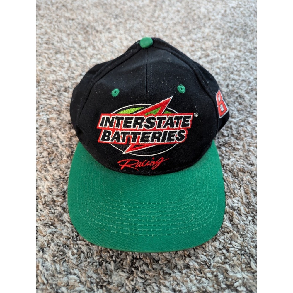 Interstate Batteries‎ Racing Hat Snapback Green Black #18 OSFM